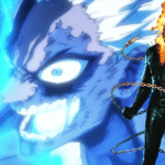 Criador de My Hero Academia revela que Dabi quase teve uma conexão com o Motoqueiro Fantasma da Marvel.