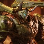 McFarlane Toys DOOM: A Era Sombria - Figura Doom Slayer Atlan de 30 cm Lançada na Semana da SDCC