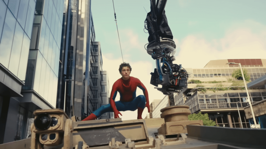 Homem-Aranha: Novíssimo Dia Tem Vídeo Oficial de Bastidores Divulgado com Tom Holland Fazendo Acrobacias