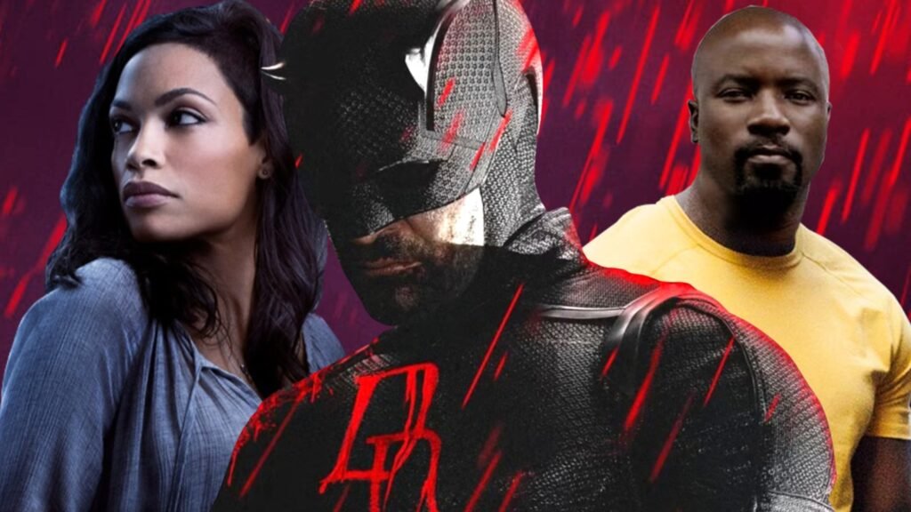 reescreva o título em português do brasil usando outras palavras: 6 MCU Character Returns Confirmed & Teased for Daredevil: Born Again Season 2 & 3 E não acrescentar nenhum texto ou tag além do próprio texto traduzido