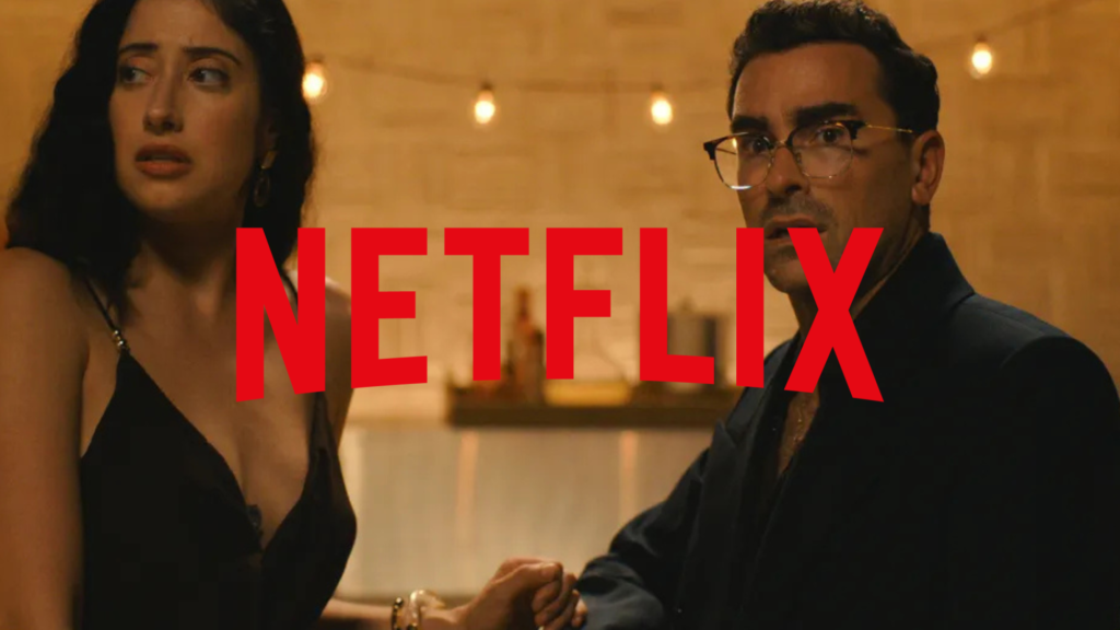 reescreva o título em português do brasil usando outras palavras: Netflix’s Perfect Schitt’s Creek Replacement Is a Streaming Hit With Millions of Views E não acrescentar nenhum texto ou tag além do próprio texto traduzido
