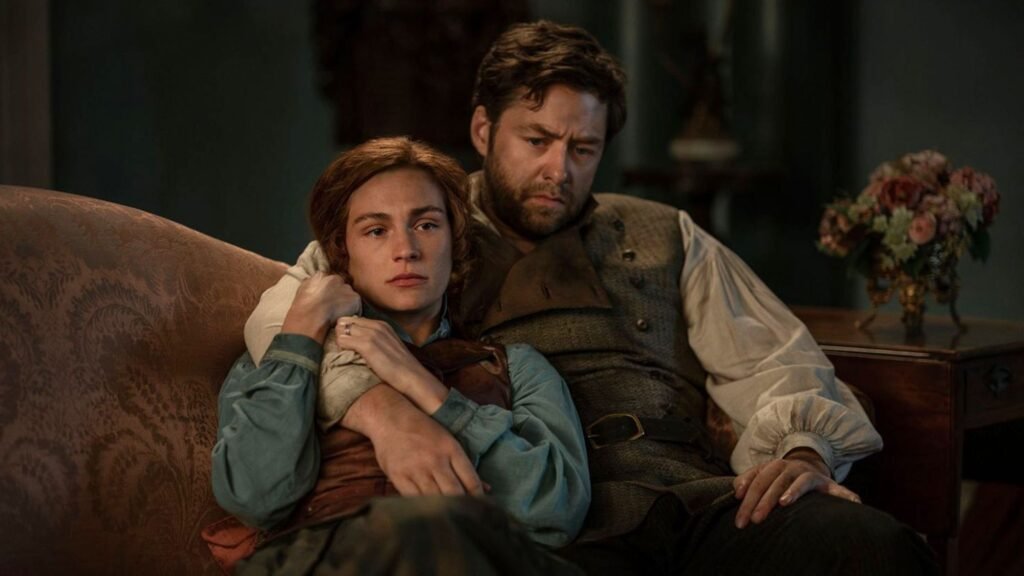 reescreva o título em português do brasil usando outras palavras: Outlander's Character Death May Have Been a Mistake (And the Author Agrees) E não acrescentar nenhum texto ou tag além do próprio texto traduzido