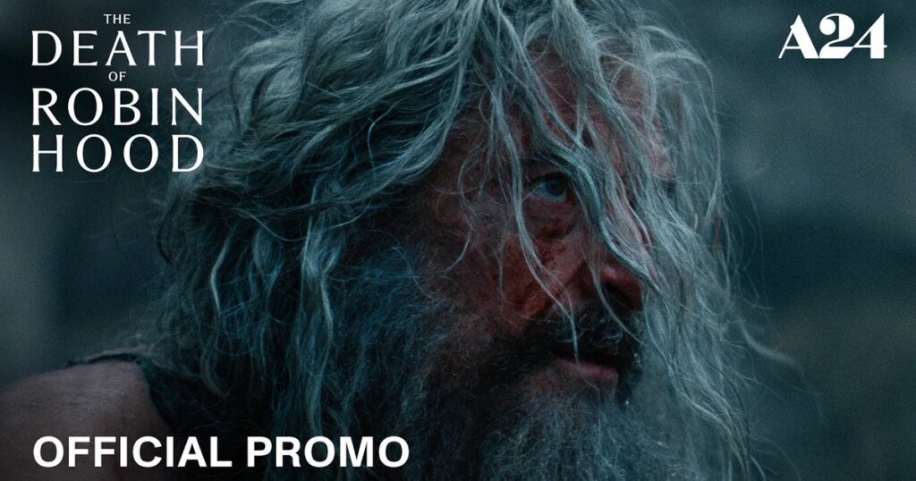 reescreva o título em portugues do brasil usando outras palavras: Novo trailer de The Death of Robin Hood com Hugh Jackman E não acrescentar nenhum texto ou tag além do próprio texto traduzido