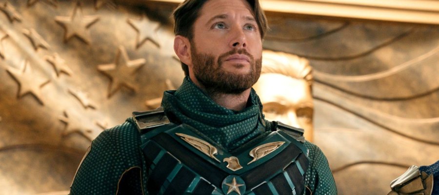 reescreva o título em português do brasil usando outras palavras: The Boys Officially Sets Up 4 Supes for Jensen Ackles' Soldier Boy Spinoff E não acrescentar nenhum texto ou tag além do próprio texto traduzido