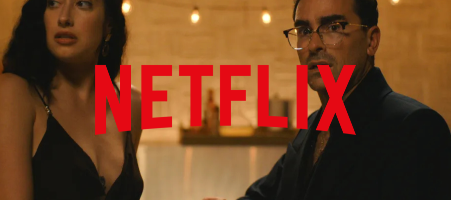 reescreva o título em português do brasil usando outras palavras: Netflix’s Perfect Schitt’s Creek Replacement Is a Streaming Hit With Millions of Views E não acrescentar nenhum texto ou tag além do próprio texto traduzido