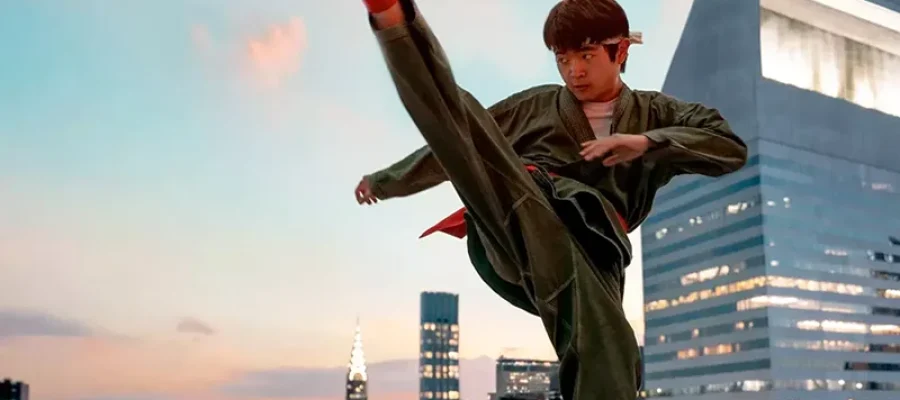 Ben Wang em ‘Karate Kid: Legends’. Jonathan Wenk