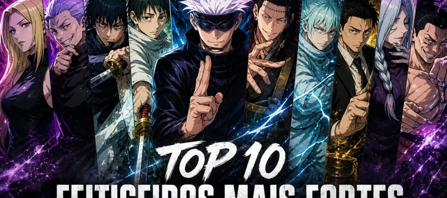 Os 10 feiticeiros mais fortes de Jujutsu Kaisen